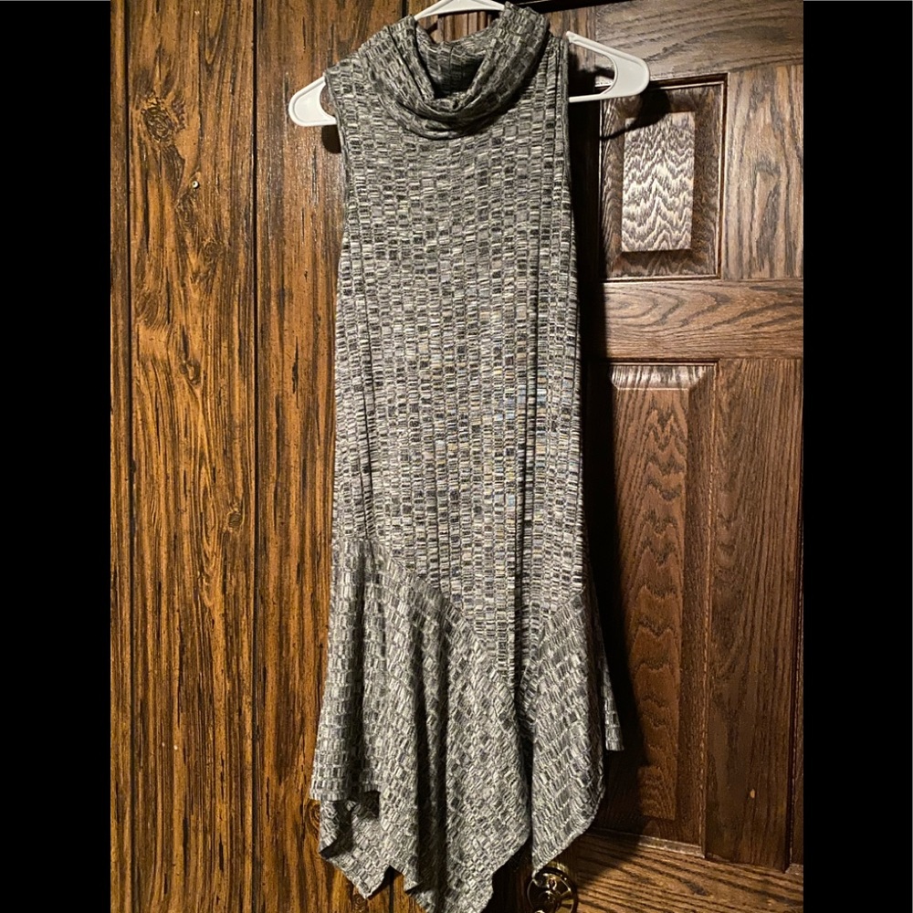 Turtleneck Sleeveless Dress